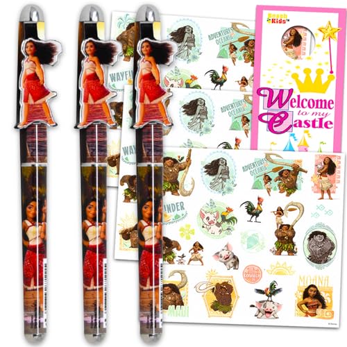 Disney Moana Stifte-Set mit Metallclip, 3-teiliges Schreibgeräte-Geschenkpaket, plus Aufkleber, mehr | Moana Bürobedarf für Damen und Herren Disney Moana Stifte-Set mit Metallclip, 3-teiliges Schreibgeräte-Geschenkpaket, plus Aufkleber, mehr | Moana Bürobedarf für Damen und Herren von Disney
