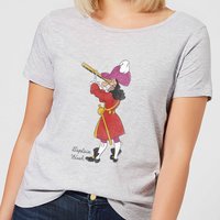 Disney Peter Pan Captain Hook Classic Damen T-Shirt - Grau - M von Disney