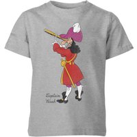 Disney Peter Pan Captain Hook Classic Kinder T-Shirt - Grau - 11-12 Jahre von Disney