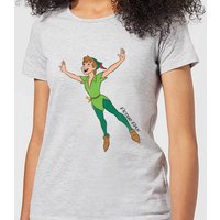 Disney Peter Pan beim Fliegen Damen T-Shirt - Grau - M von Disney