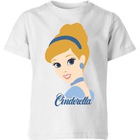 Disney Princess Colour Silhouette Cinderella Kinder T-Shirt - Weiß - 7-8 Jahre von Disney