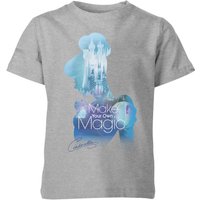 Disney Princess Filled Silhouette Cinderella Kinder T-Shirt - Grau - 3-4 Jahre von Disney