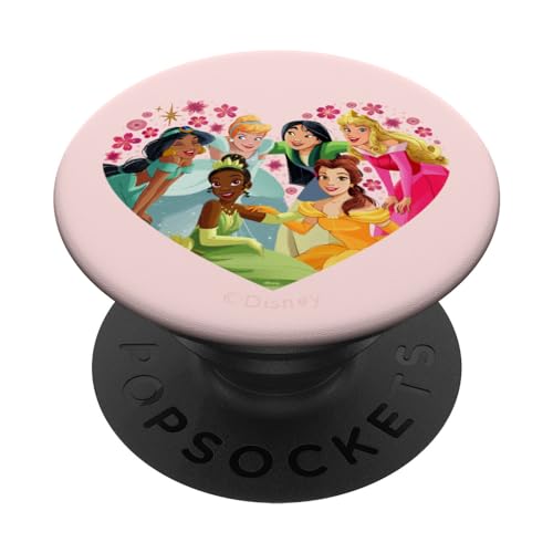 Disney Princess Group Heart Pink PopSockets mit austauschbarem PopGrip von Disney