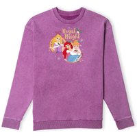 Disney Royal And Bright Weihnachtspullover - Lila Acid Wash - M von Disney