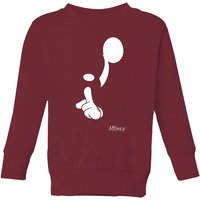 Disney Shush Kids' Sweatshirt - Burgundy - 7-8 Jahre von Disney