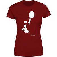 Disney Shush Women's T-Shirt - Burgundy - S von Disney
