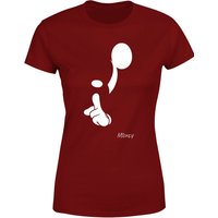 Disney Shush Women's T-Shirt - Burgundy - XL von Disney