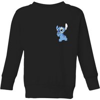 Disney Stitch Backside Kinder Sweatshirt - Schwarz - 5-6 Jahre von Disney