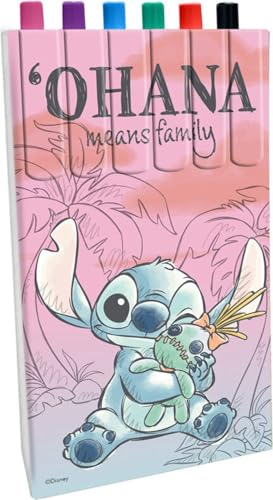 Disney Stitch Kids Malstifte zum Ausmalen, 6 Stück von Disney