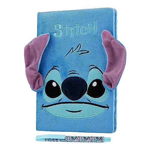 Disney Stitch Notizbuch, Geschenkset, Lilo und Stitch, A5, Plüsch und Stift von Disney