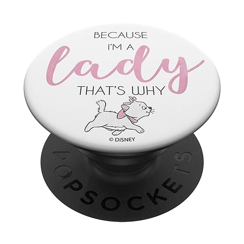 Disney The Aristocats Marie Because I'm A Lady That's Why PopSockets mit austauschbarem PopGrip von Disney