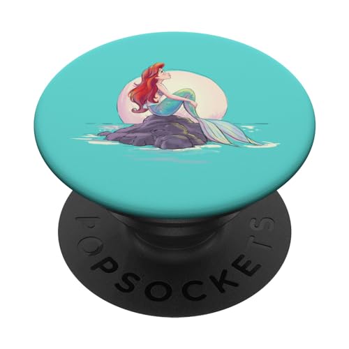 Disney The Little Mermaid Ariel Shore Dream Teal Background PopSockets mit austauschbarem PopGrip von Disney