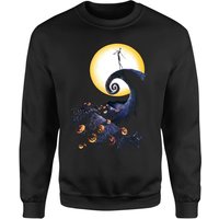 Disney The Nightmare Before Christmas Jack Skellington Pumpkin King Colour Weihnachtspullover – Schwarz - XL von Disney