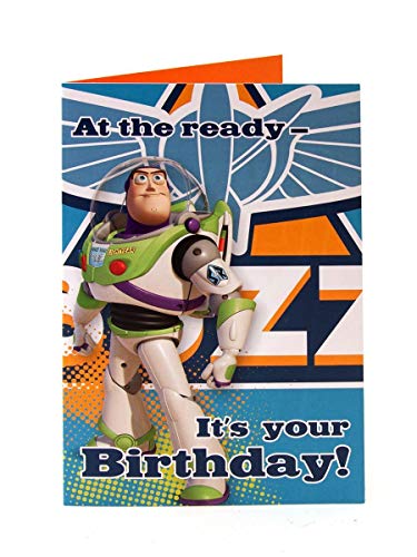 Disney Toy Story Buzz Lightyear AT THE Ready IT 'S YOUR BIRTHDAY. Geburtstag Karte von Disney