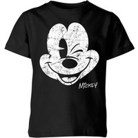 Disney Worn Face Kinder T-Shirt - Schwarz - 5-6 Jahre von Disney