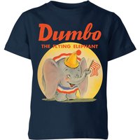 Dumbo Flying Elephant Kinder T-Shirt - Navy Blau - 3-4 Jahre von Disney