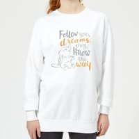 Dumbo Follow Your Dreams Damen Pullover - Weiß - XXL von Disney