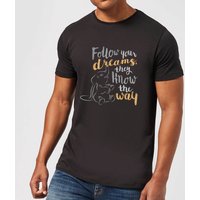Dumbo Follow Your Dreams Herren T-Shirt - Schwarz - M von Disney