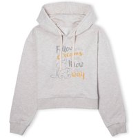 Dumbo Follow Your Dreams Women's Cropped Hoodie - Ecru Marl - L von Disney