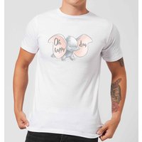 Dumbo Happy Day Herren T-Shirt - Weiß - 5XL von Disney