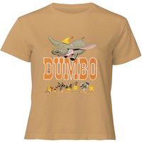 Dumbo The One The Only Women's Cropped T-Shirt - Tan - M von Disney
