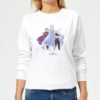Frozen 2 Group Shot Women's Sweatshirt - White - XS von Disney