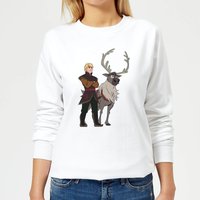 Frozen 2 Sven And Kristoff Women's Sweatshirt - White - M von Disney