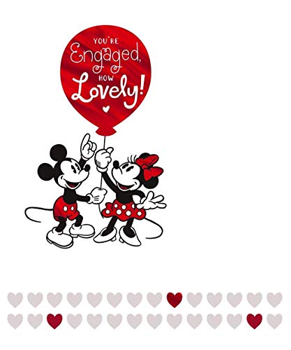 Hallmark Mickey & Minnie Maus Verlobungskarte von Disney