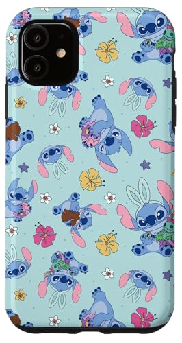 Hülle für iPhone 11 Disney Lilo & Stitch Cute Blue Easter Pastel Stitch Pattern von Disney