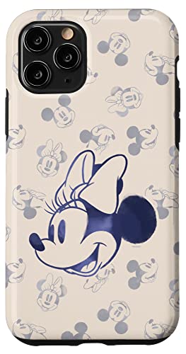 Hülle für iPhone 11 Pro Disney Minnie und Mickey Mouse Köpfe Retro Vintage Classic von Disney