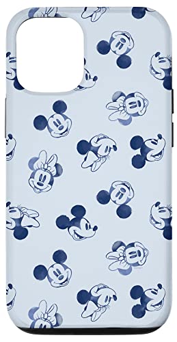 Hülle für iPhone 12/12 Pro Disney Minnie und Mickey Mouse Icon Gesichter Vintage Art Retro von Disney