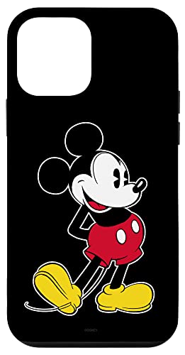 Hülle für iPhone 12 mini Disney Mickey Mouse Klassische Pose Schwarz von Disney
