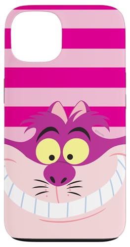 Hülle für iPhone 13 Disney Alice im Wunderland Grinsekatze rosa Streifen von Disney