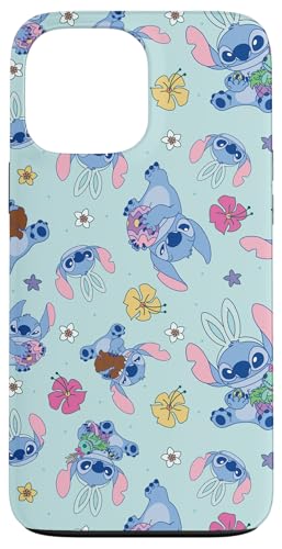 Hülle für iPhone 13 Pro Max Disney Lilo & Stitch Cute Blue Easter Pastel Stitch Pattern von Disney