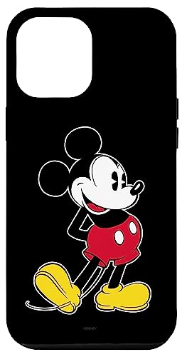 Hülle für iPhone 14 Plus Disney Mickey Mouse Klassische Pose Schwarz von Disney