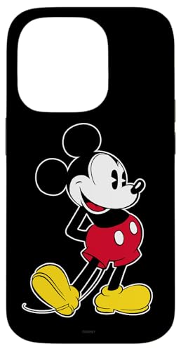 Hülle für iPhone 14 Pro Disney Mickey Mouse Klassische Pose Schwarz Hülle für iPhone 14 Pro Disney Mickey Mouse Klassische Pose Schwarz von Disney