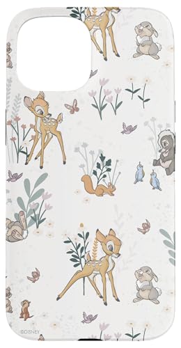 Hülle für iPhone 15 Disney Bambi und Klopfer Floral von Disney