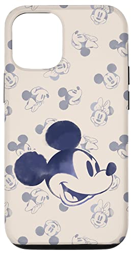 Hülle für iPhone 15 Disney Mickey und Minnie Mouse Köpfe Retro Vintage Classic von Disney