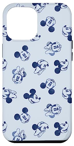 Hülle für iPhone 15 Plus Disney Minnie und Mickey Mouse Icon Gesichter Vintage Art Retro von Disney