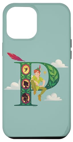 Hülle für iPhone 15 Pro Max Disney Alphabet Monogramm Buchstabe P für Peter Pan von Disney