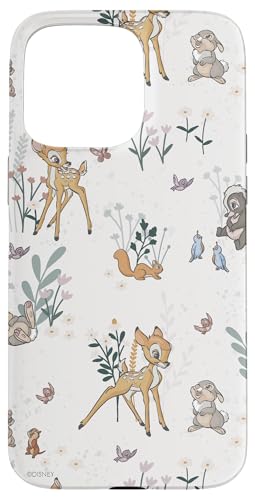 Hülle für iPhone 15 Pro Max Disney Bambi und Klopfer Floral Hülle für iPhone 15 Pro Max Disney Bambi und Klopfer Floral von Disney
