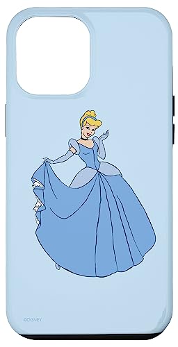 Hülle für iPhone 15 Pro Max Disney Prinzessin Cinderella in blauem Ballkleid von Disney