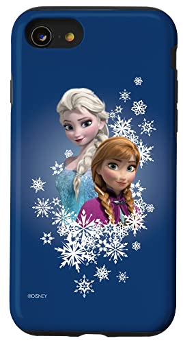 Hülle für iPhone SE (2020) / 7 / 8 Disney Frozen Anna und Elsa Schwestern und Schneeflocken von Disney