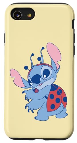 Hülle für iPhone SE (2020) / 7 / 8 Disney Lilo & Stitch Cute Pastel Spring Ladybug Stitch von Disney