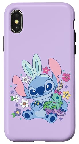 Hülle für iPhone X/XS Disney Lilo & Stitch Cute Easter Bunny Stitch and Scrump Hülle für iPhone X/XS Disney Lilo & Stitch Cute Easter Bunny Stitch and Scrump von Disney
