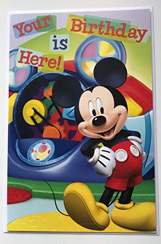 Mickey Maus Ihr Geburtstag ist hier! alles Gute zum Geburtstag Karte von Disney