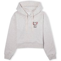 Moana Pua The Pig Women's Cropped Hoodie - Ecru Marl - L von Disney