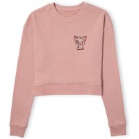 Moana Pua The Pig Women's Cropped Sweatshirt - Dusty Pink - XL von Original Hero