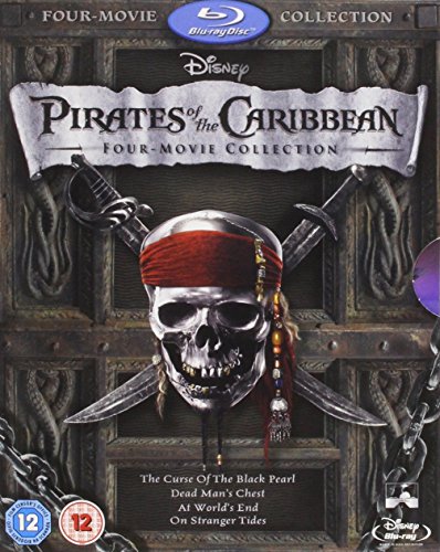 Pirates of the Caribbean 1-4 Boxset [Blu-ray] [UK Import] von Disney
