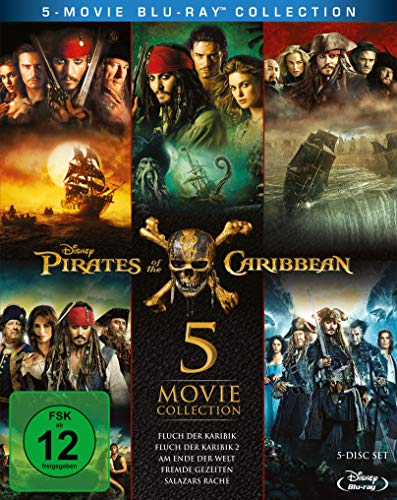 Pirates of the Caribbean 1-5 Box [Blu-ray] von Disney